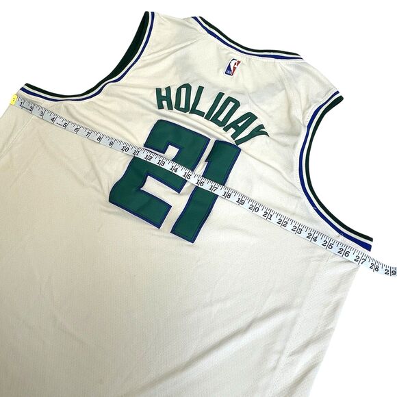 Nike Jrue Holiday Milwaukee Bucks Cream City 21 Swingman‎ Basketball Jersey XXXL - Picture 5 of 16